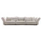 Camelot Sofa with sculptural form and sleek modern frame