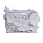 Versailles Sculptured Sofa with ornate architectural base and velvet seat