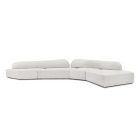 On the Rocks modular sofa by Francesco Binfaré—fluid sculptural form upholstered in textured fabric
