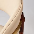 detail show of a Luxury Rosewood and Brass Dining Chair