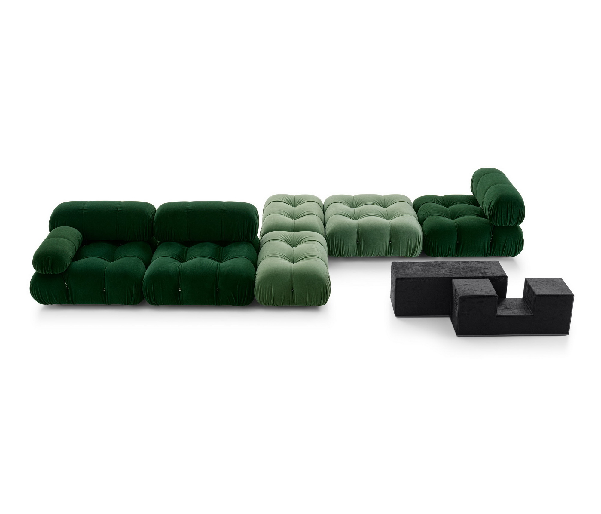 Camaleonda Sofa by Mario Bellini with deep tufted cushions and modular design.