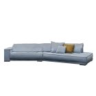 Budapest Sofa by Baxter in premium leather with modular design and deep comfortable seating.