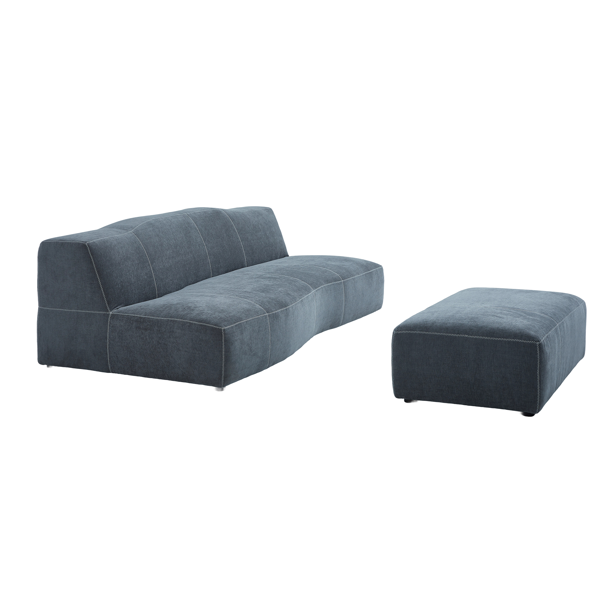 Bend Sofa in gray fabric made in China