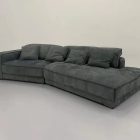 Budapest Sofa by Baxter in premium leather with modular sectional design.