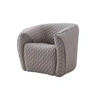 Curved Channel-Back Lounge Chair