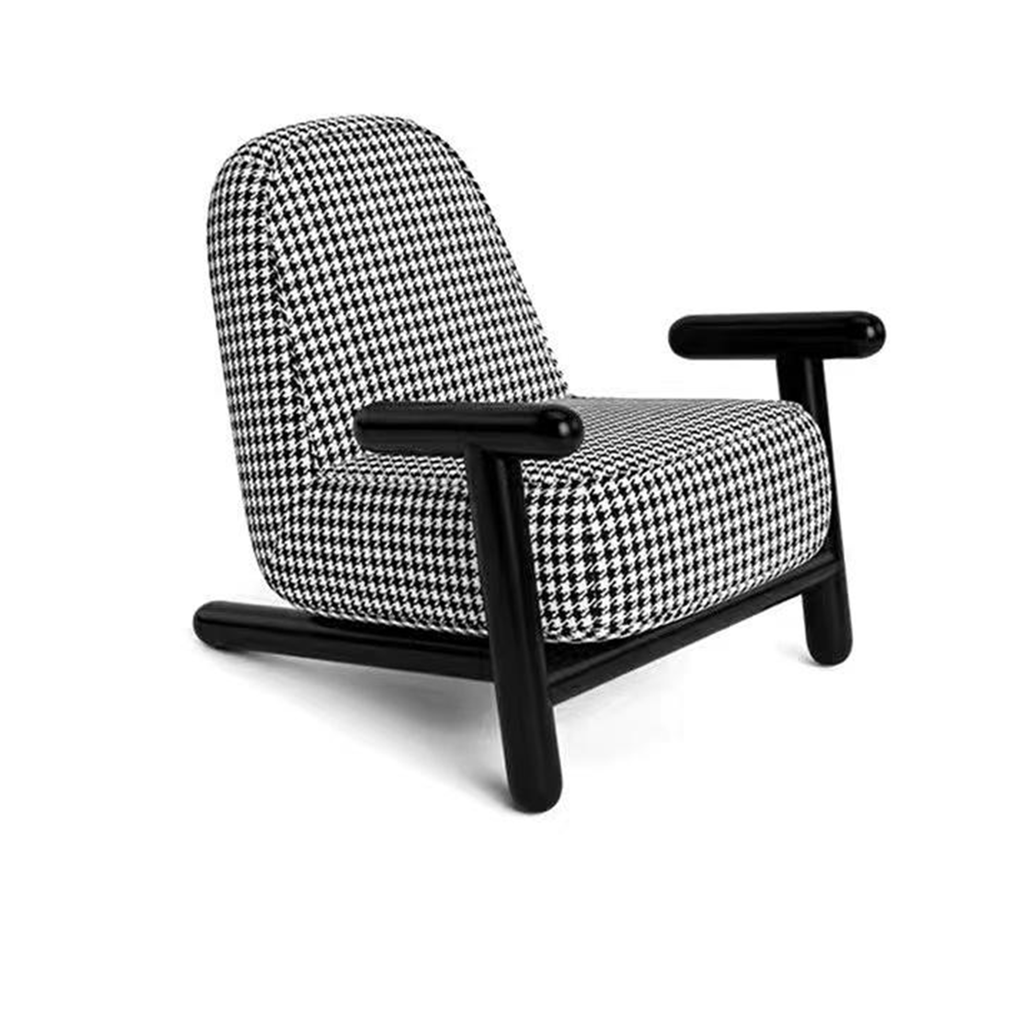 Ash-Wood Frame Lounge Chair