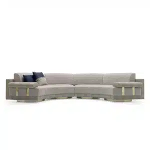 Artemia Curved sofa with rounded semi-circular profile