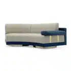 Artemia Curved sofa with rounded semi-circular profile