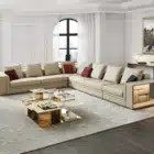 Bramwell Light Rack sofa with LED lighting and open storage