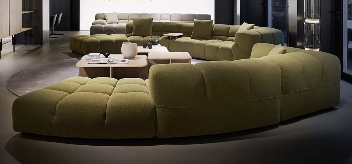 Wool Larrisa on a sofa
