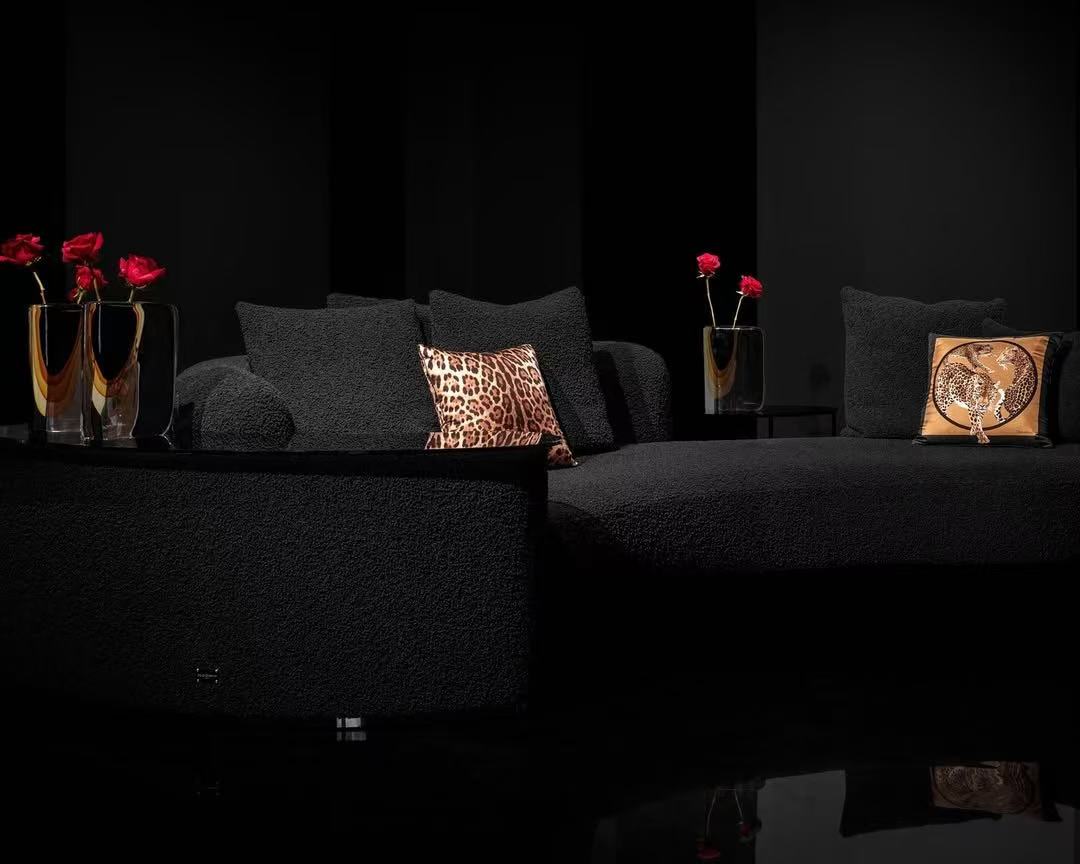 Wool DG on a sofa